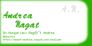 andrea magat business card